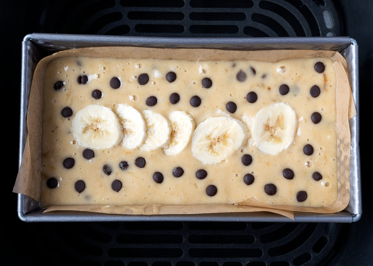 bizcocho platano airfryer 02053 Bizcocho de plátano en airfryer