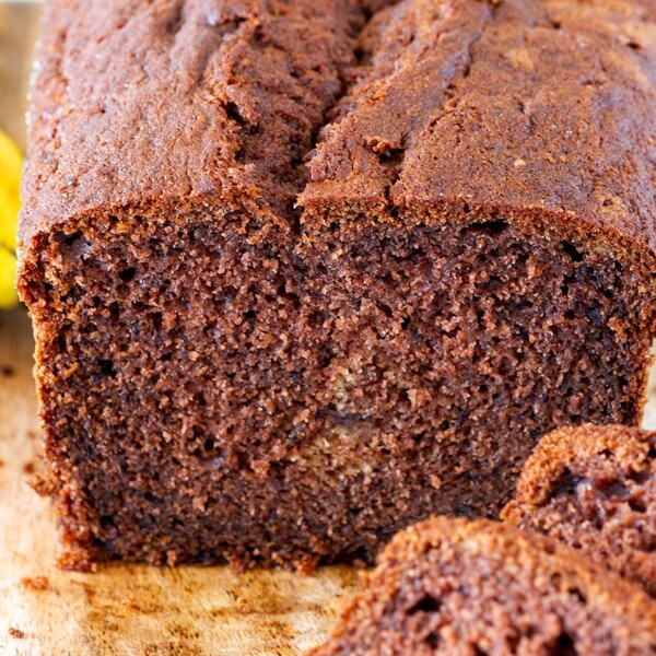 Bizcocho de plátano y chocolate