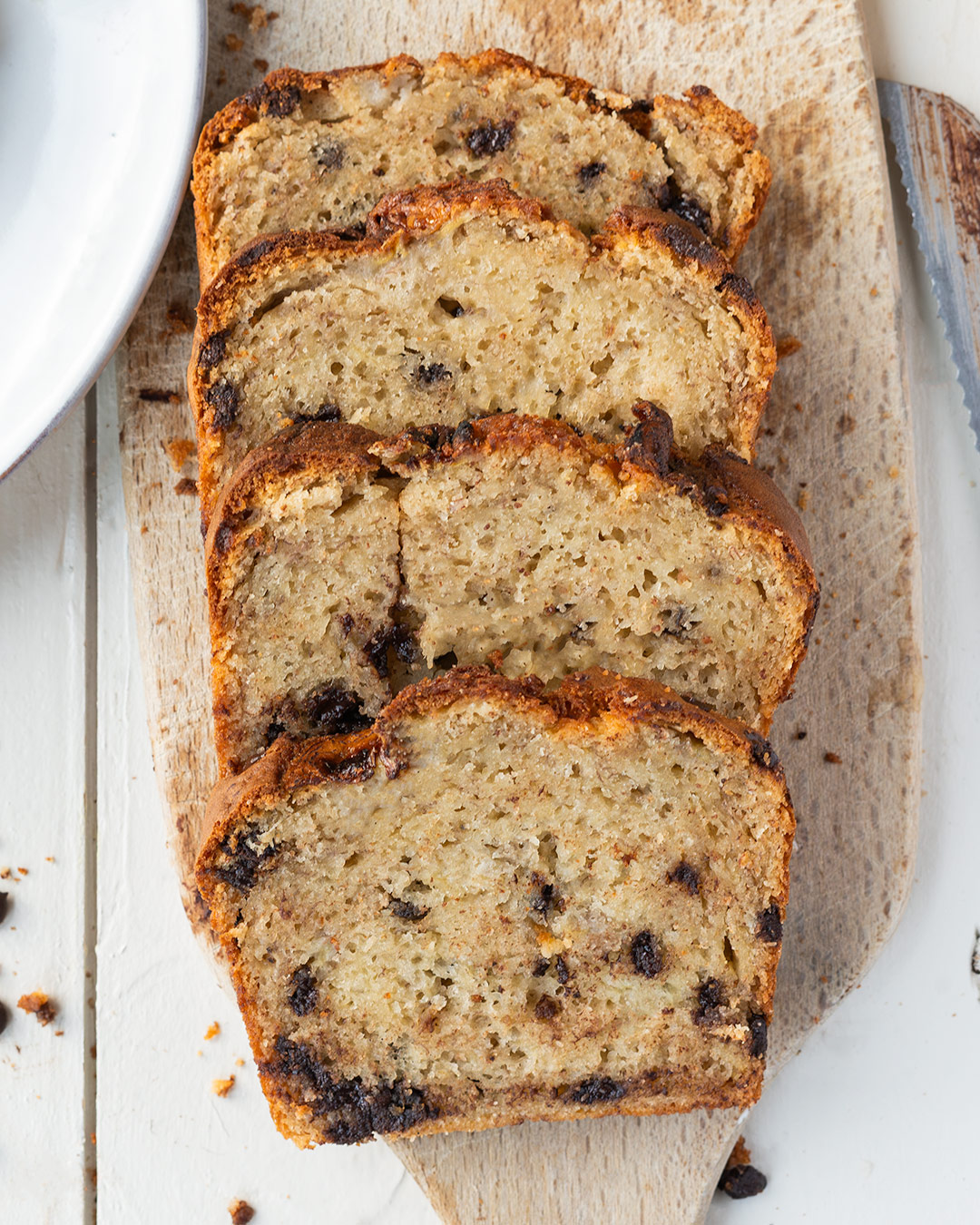 bizcocho platano pepitas chocolate airfryer 02078 Bizcocho de plátano en airfryer Bizcocho de plátano con pepitas de chocolate en airfryer