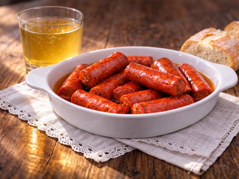 Chistorra a la sidra receta tradicional de Asturias