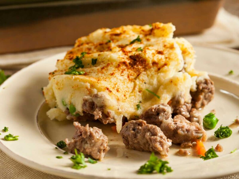 pastel de cordero y patata irlandes Shepherd's Pie: el pastel de cordero y patata irlandés Shepherds pie receta