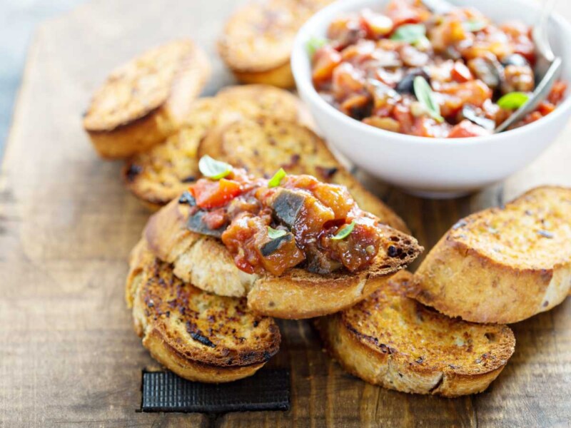 receta caponata Caponata siciliana, la receta tradicional con berenjena Caponata italiana auténtica