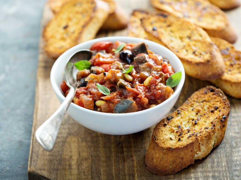 receta caponata siciliana +20 recetas con BERENJENAS fáciles y deliciosas Cómo se hace la auténtica caponata siciliana