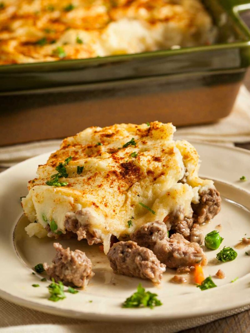 shepherds pie irlandes Shepherd's Pie: el pastel de cordero y patata irlandés Pastel británico de cordero y patata