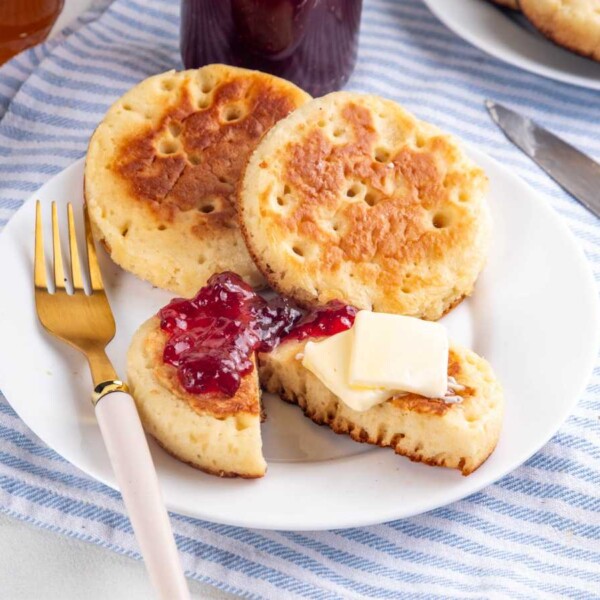 Receta de crumpets británicos