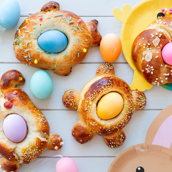Monas de Pascua para niños con forma de animales