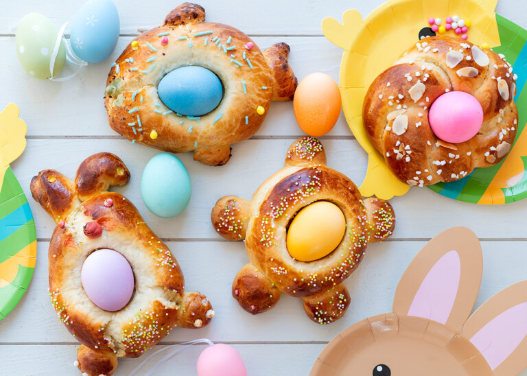 Monas de Pascua para niños con forma de animales