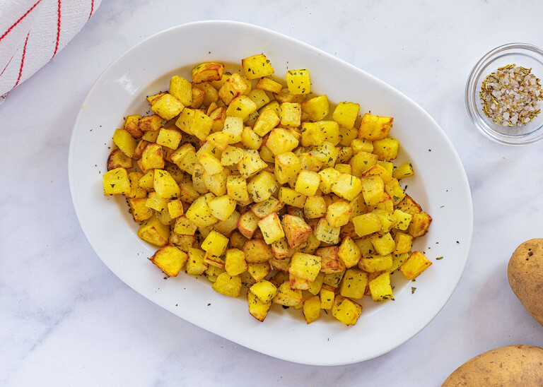 Patatas fritas crujientes en airfryer