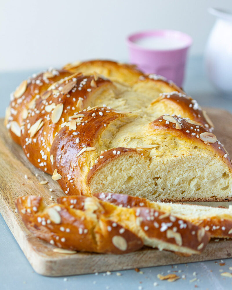 trenza pan dulce alemana hefefzopf 0696 Hefezopf: Receta de trenza de pan dulce alemana (¡Súper esponjosa!) Trenza de pan dulce alemana o Hefezopf
