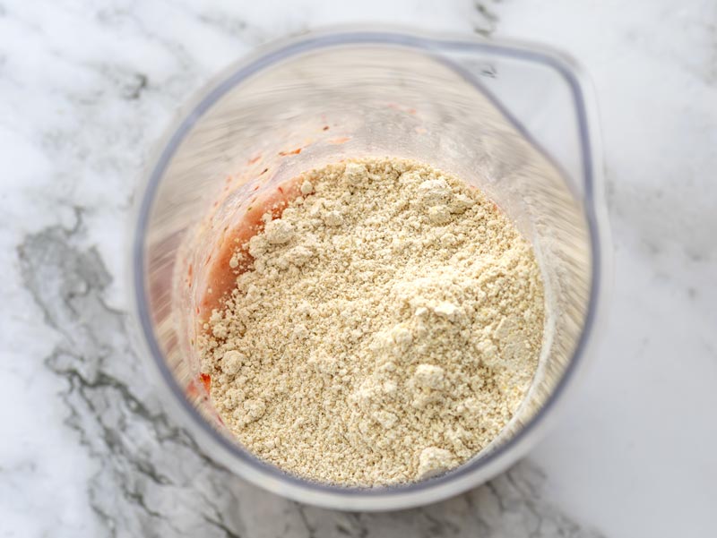 harina de avena y fresas - Tortitas de avena y fresas en freidora de aire, fáciles y sanas
