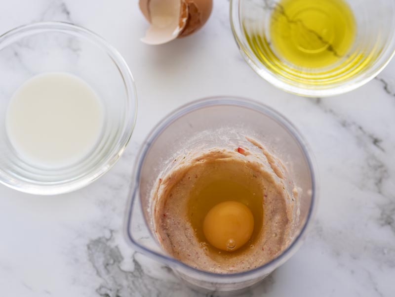 ingredientes tortitas avena con fresas y platano - Tortitas de avena y fresas en freidora de aire, fáciles y sanas